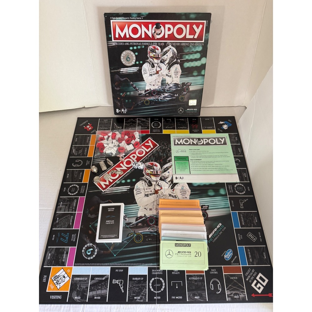 Monopoly Mercedes-AMG Petronas Formula One Team The Silver Arrows 2nd Edition